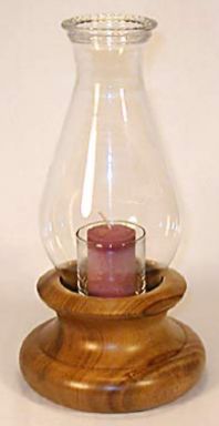 Hurricane Lamp Fancy Base